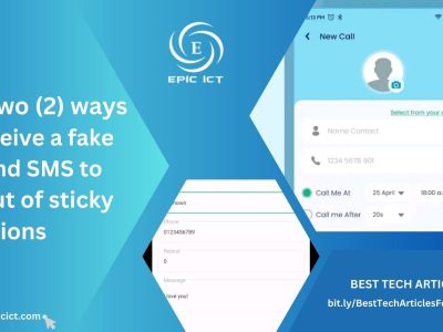 Top two (2) ways to receive a fake call and SMS to get out of sticky situations